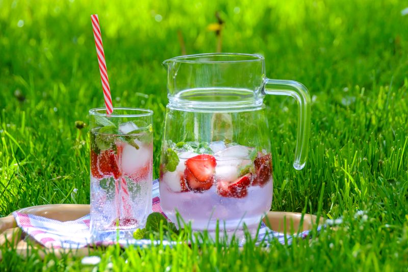 Fresh lemonade drink via 313 beverage